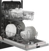 Electrolux EDSR1832AP Dishwasher, 18 inch Exterior Width, 49 dB Decibel Level, Fully Integrated, Stainless Interior, Custom Panel Ready, 6 Wash Cycles, 8 Capacity (Place Settings), 2 Loading Racks, Panel Ready