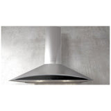 Elica EFG630S1 Range Hood, 30 inch Exterior Width, Wall Mounted, 600 CFM, LED, Aluminum Mesh Filter, Black Glass colour Blower Included