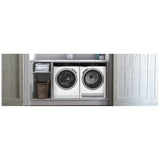 Electrolux ELFE422CAW Electric Dryer, 4 cu. ft. Dryer Capacity, 12 Dry Cycles, 2 Temperature Settings, Ventless - Condensing, Stackable, White colour