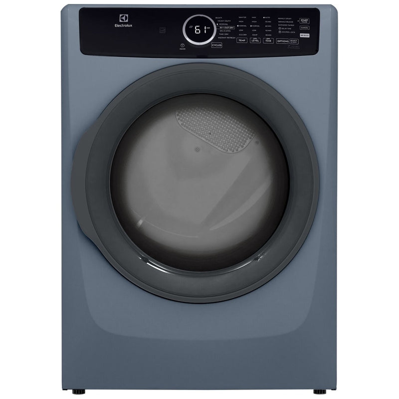 Electrolux ELFE743CAD Electric Dryer, 8.0 cu. ft. Dryer Capacity, 7 Dry Cycles, Steam Clean, 5 Temperature Settings, Vented, Stackable, Denim Blue colour