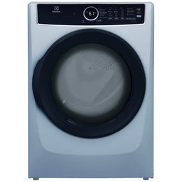 Electrolux ELFE743CAG Electric Dryer, 8 cu. ft. Dryer Capacity, 7 Dry Cycles, Steam Clean, 5 Temperature Settings, Vented, Stackable, Glacier Blue colour