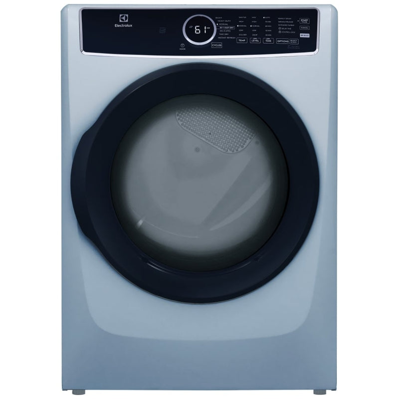 Electrolux ELFE743CAG Electric Dryer, 8 cu. ft. Dryer Capacity, 7 Dry Cycles, Steam Clean, 5 Temperature Settings, Vented, Stackable, Glacier Blue colour