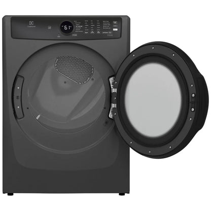 Electrolux ELFE743CAT Electric Dryer, 8 cu. ft. Dryer Capacity, Steam Clean, 5 Temperature Settings, Stackable, Steel Drum, Titanium colour