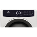 Electrolux ELFE743CAW Electric Dryer, 8 cu. ft. Dryer Capacity, 7 Dry Cycles, Steam Clean, 5 Temperature Settings, Vented, Stackable, White colour