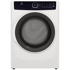 Electrolux ELFE743CAW Electric Dryer, 8 cu. ft. Dryer Capacity, 7 Dry Cycles, Steam Clean, 5 Temperature Settings, Vented, Stackable, White colour