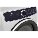 Electrolux ELFE753CAW Electric Dryer, 8 cu. ft. Dryer Capacity, 10 Dry Cycles, Steam Clean, 5 Temperature Settings, Vented, Stackable, White colour