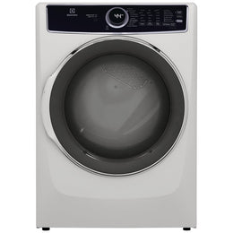 Electrolux ELFE753CAW Electric Dryer, 8 cu. ft. Dryer Capacity, 10 Dry Cycles, Steam Clean, 5 Temperature Settings, Vented, Stackable, White colour