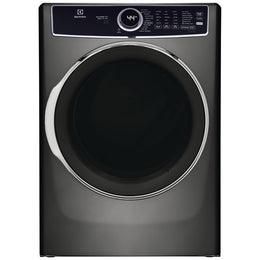 Electrolux ELFE763CAT Electric Dryer, 8 cu. ft. Dryer Capacity, 11 Dry Cycles, Steam Clean, 5 Temperature Settings, Vented, Stackable, Titanium colour