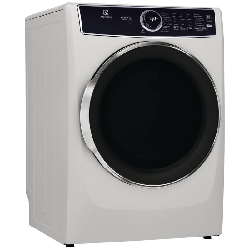 Electrolux ELFE763CAW Electric Dryer, 8 cu. ft. Dryer Capacity, 11 Dry Cycles, Steam Clean, 5 Temperature Settings, Vented, Stackable, White colour