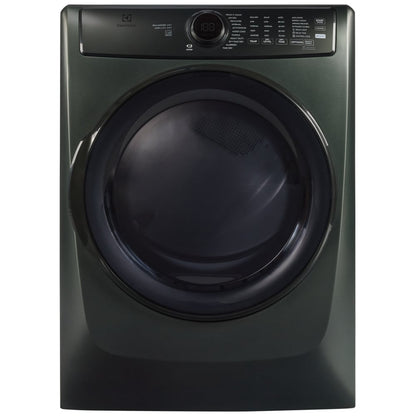 Electrolux ELFE773CAA Electric Dryer, 8 cu. ft. Dryer Capacity, Steam Clean, 5 Temperature Settings, Stackable, Steel Drum, Alpine Green colour