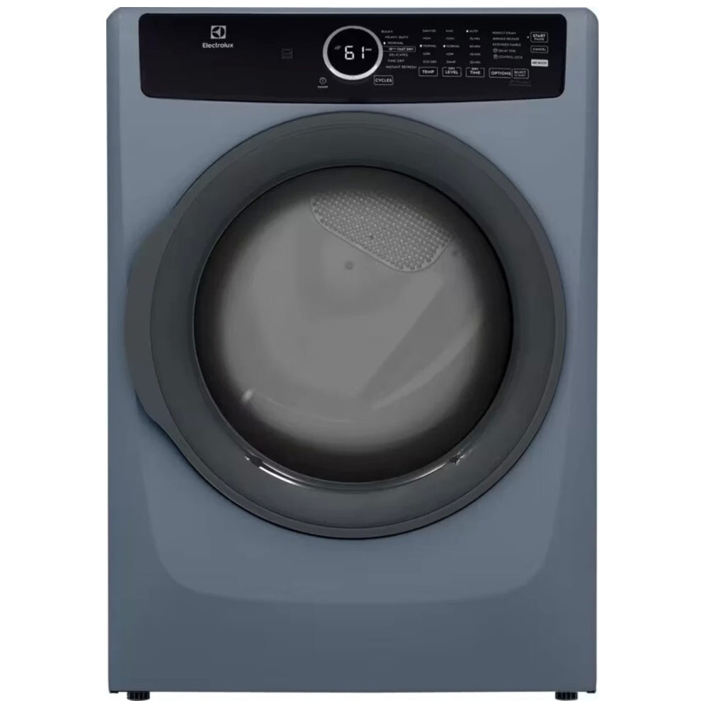 Frigidaire ELFG7437AD Gas Dryer, 8.0 cu. ft. Dryer Capacity, 7 Dry Cycles, Steam Clean, 5 Temperature Settings, Vented, Stackable, Denim colour