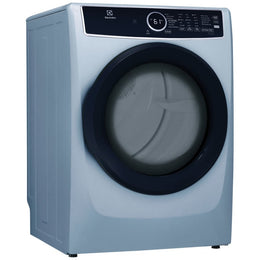 Electrolux ELFG7437AG Gas Dryer, 8 cu. ft. Dryer Capacity, 7 Dry Cycles, Steam Clean, 5 Temperature Settings, Vented, Stackable, Glacier Blue colour