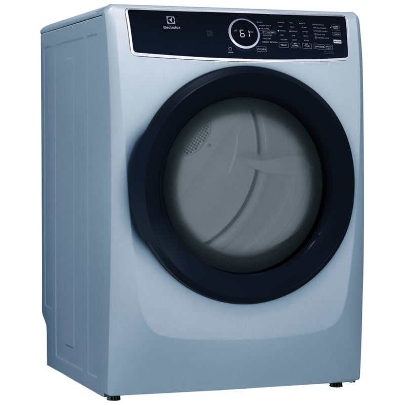 Electrolux ELFG7437AG Gas Dryer, 8 cu. ft. Dryer Capacity, 7 Dry Cycles, Steam Clean, 5 Temperature Settings, Vented, Stackable, Glacier Blue colour