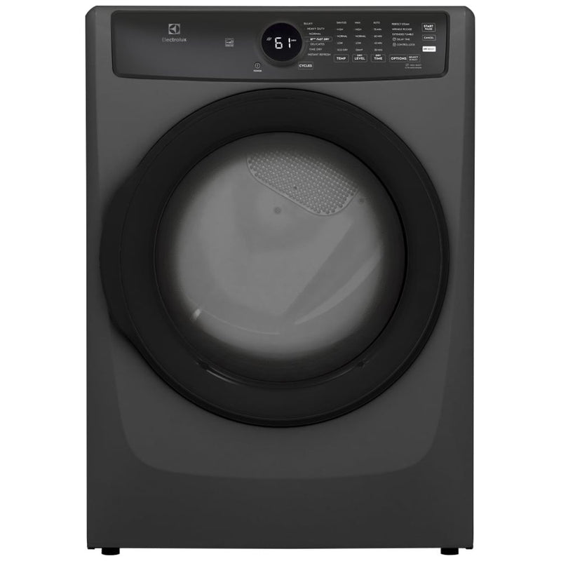 Electrolux ELFG7437AT Gas Dryer, 8 cu. ft. Dryer Capacity, 7 Dry Cycles, Steam Clean, 5 Temperature Settings, Vented, Stackable, Titanium colour