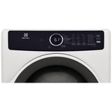 Electrolux ELFG7437AW Gas Dryer, 8 cu. ft. Dryer Capacity, 7 Dry Cycles, Steam Clean, 5 Temperature Settings, Vented, Stackable, White colour