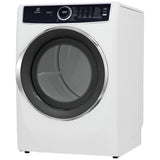 Electrolux ELFG7537AW Gas Dryer, 8 cu. ft. Dryer Capacity, 10 Dry Cycles, Steam Clean, 5 Temperature Settings, Vented, Stackable, White colour