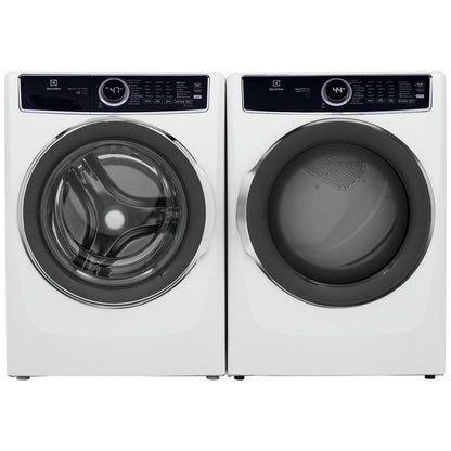 Electrolux ELFG7537AW Gas Dryer, 27 inch Width, 8 cu. ft. Capacity, Steam Clean, 5 Temperature Settings, Stackable, Steel Drum, White colour