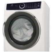 Electrolux ELFG7537AW Gas Dryer, 8 cu. ft. Dryer Capacity, 10 Dry Cycles, Steam Clean, 5 Temperature Settings, Vented, Stackable, White colour