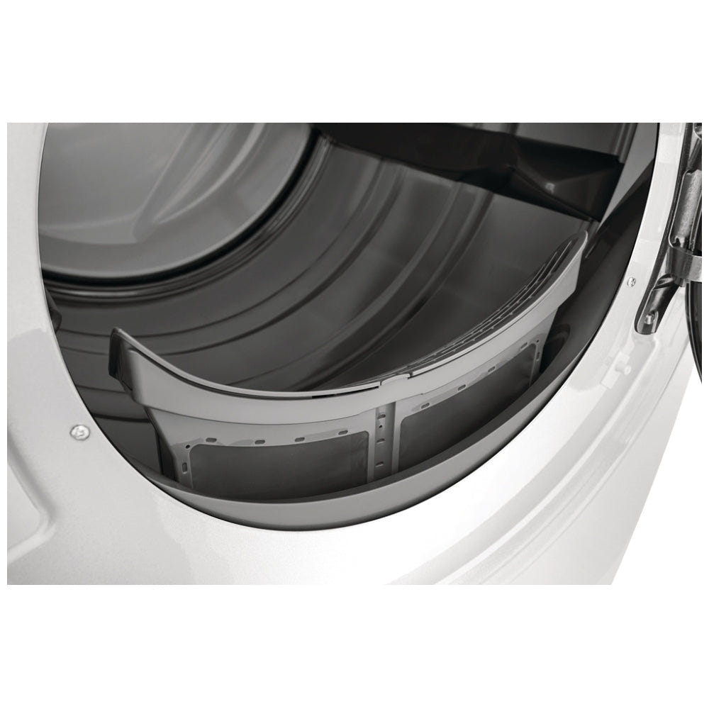 Electrolux ELFG7537AW Gas Dryer, 27 inch Width, 8 cu. ft. Capacity, Steam Clean, 5 Temperature Settings, Stackable, Steel Drum, White colour