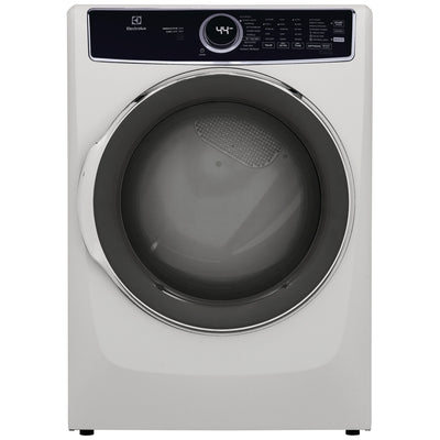 Electrolux ELFG7537AW Gas Dryer, 27 inch Width, 8 cu. ft. Capacity, Steam Clean, 5 Temperature Settings, Stackable, Steel Drum, White colour