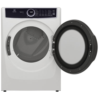 Electrolux ELFG7537AW Gas Dryer, 27 inch Width, 8 cu. ft. Capacity, Steam Clean, 5 Temperature Settings, Stackable, Steel Drum, White colour