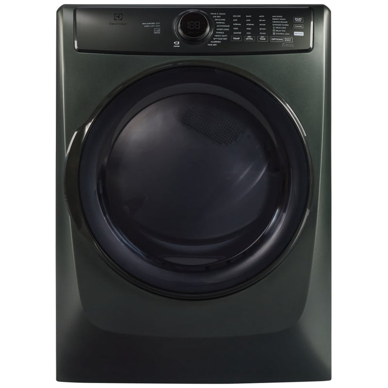 Electrolux ELFG7738AA Gas Dryer, 8 cu. ft. Dryer Capacity, 11 Dry Cycles, Steam Clean, 5 Temperature Settings, Vented, Stackable, Alpine Green colour