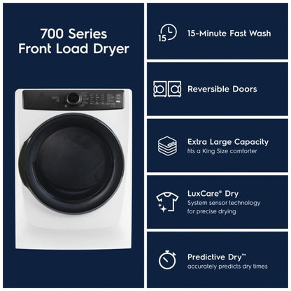 Electrolux ELFG7738AW 27" Steam Dryer - GAS