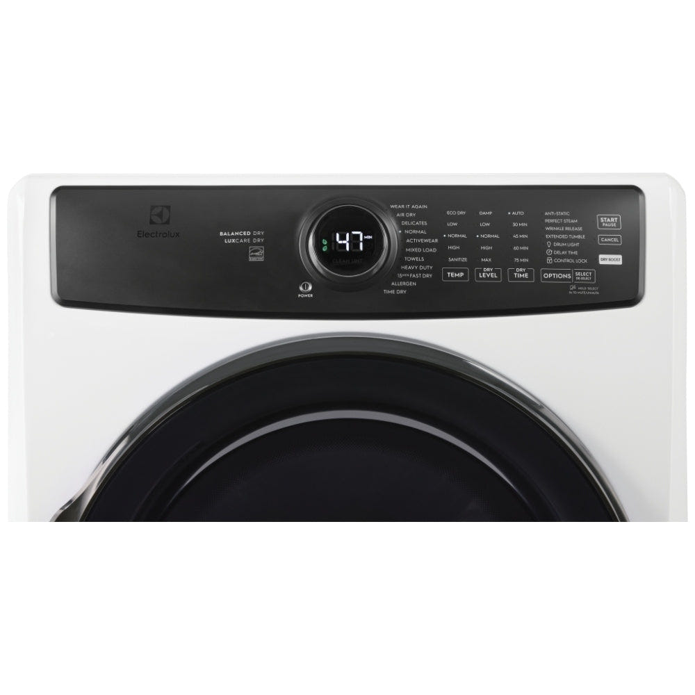 Electrolux ELFG7738AW 27" Steam Dryer - GAS