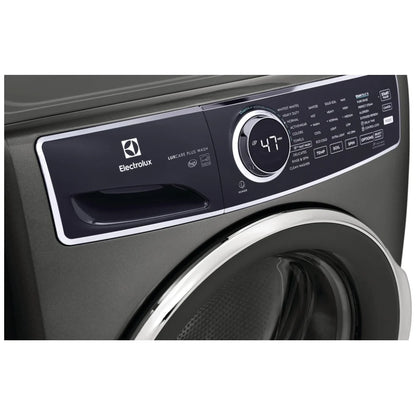 Electrolux ELFW7537AT Front Load Washer, ENERGY STAR Certified, 5.2 cu. ft. Washer Capacity, 10 Wash Cycles, 5 Temperature Settings, Steam Clean, 1300 RPM Washer Spin Speed, Water Heater, Titanium colour