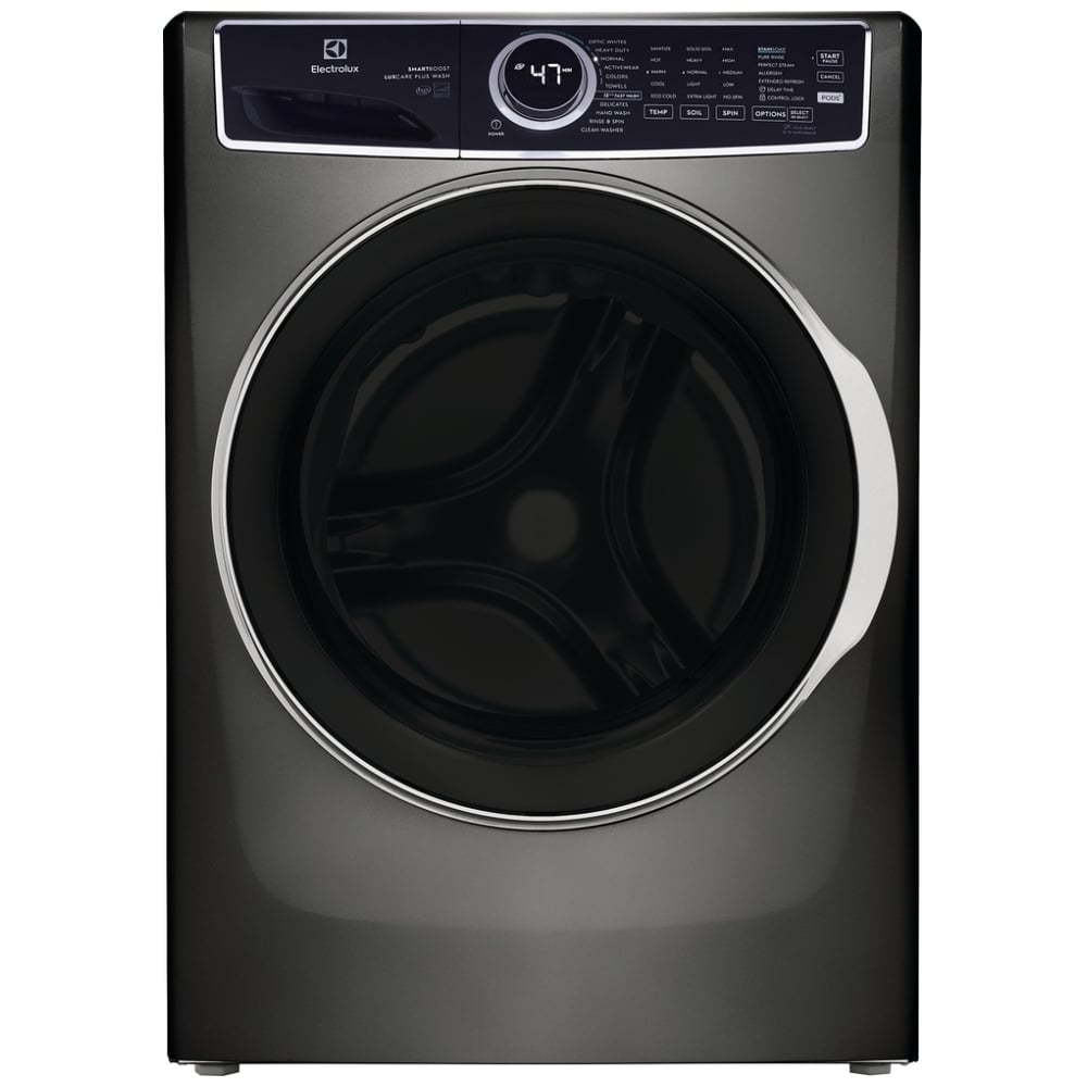 Electrolux ELFW7637AT Front Load Washer, 27 inch Width, 5.2 cu. ft. Washer Capacity, 1,300 RPM Washer Spin Speed, 11 Wash Cycles, 5 Temperature Settings, Water Heater, Steam Clean, ENERGY STAR Certified, Titanium colour