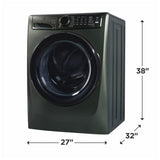 Electrolux ELFW7738AA Front Load Washer, 27 inch Width, 5.2 cu. ft. Washer Capacity, 1,300 RPM Washer Spin Speed, 11 Wash Cycles, 5 Temperature Settings, Water Heater, Steam Clean, ENERGY STAR Certified, Alpine Green colour