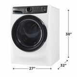 Electrolux ELFW7738AW Front Load Washer, 27 inch Width, 5.2 cu. ft. Washer Capacity, 1,300 RPM Washer Spin Speed, 11 Wash Cycles, 5 Temperature Settings, Water Heater, Steam Clean, ENERGY STAR Certified, White colour