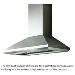 Elica ELN148SS Range Hood, 48 inch Exterior Width, Wall Mounted, 1,200 CFM, LED, Baffle Filter, Stainless Steel colour Blower Included
