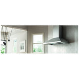 Elica ELN148SS Range Hood, 48 inch Exterior Width, Wall Mounted, 1,200 CFM, LED, Baffle Filter, Stainless Steel colour Blower Included