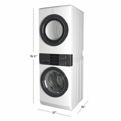 Electrolux ELTE730CAW 27 inch Width Washer & Dryer Set Washtower