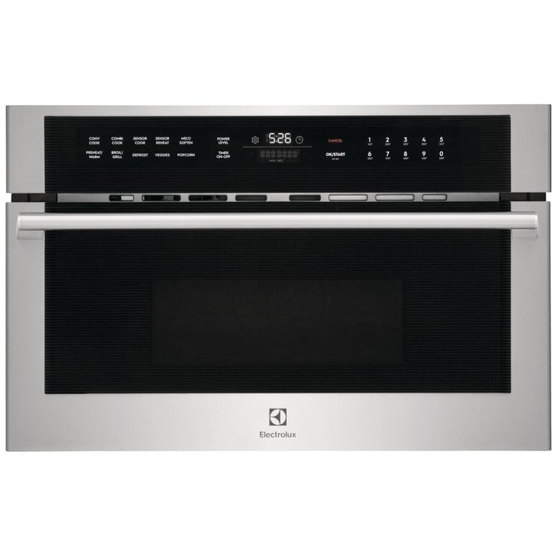 Electrolux EMBD3010AS Built In Microwave, 30 inch Exterior Width, 1.6 cu. ft. Capacity, 1,000 W Watts, Convection, Stainless Steel Interior, Stainless Steel colour