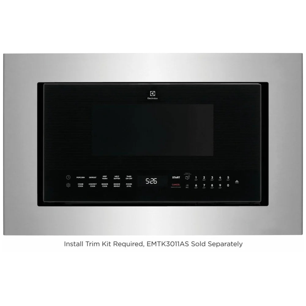 Electrolux EMBS2411BB Microwave, 30 inch Exterior Width, 1.5 cu. ft. Capacity, 900 W Watts, Convection, LED, Stainless Steel Interior, Black colour