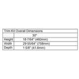 Electrolux EMTK3011AS 30 Inch Built-In Microwave Trim Kit