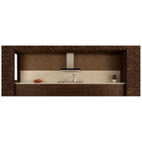 Elica EMZ636S3 Range Hood, 36 inch Exterior Width, Wall Mounted, 600 CFM, LED, Aluminum Mesh Filter, Black Glass colour