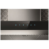 Elica EMZ636S3 Range Hood, 36 inch Exterior Width, Wall Mounted, 600 CFM, LED, Aluminum Mesh Filter, Black Glass colour