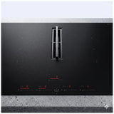Elica ENF430AS Induction Cooktop, 30 inch Exterior Width, 4 Burners, Downdraft, Black colour