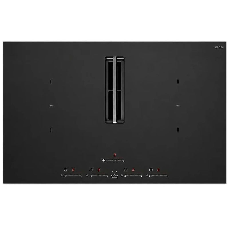 Elica ENF430AS Induction Cooktop, 30 inch Exterior Width, 4 Burners, Downdraft, Black colour