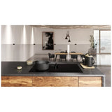 Elica ENF436BL Electric Cooktop, 36 inch Exterior Width, 4 Burners, Downdraft, 3,700 W Highest Element, Black colour