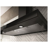 Elica EVR630BL Range Hood, 30 inch Exterior Width, Wall Mounted, 600 CFM, LED, Aluminum Mesh Filter, Black Glass colour Blower Included