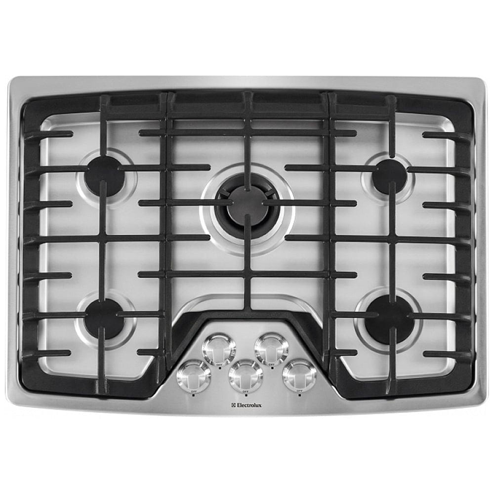 Electrolux EW30GC60PS Gas Cooktop, 30 inch Exterior Width, Gas, 5 Burners, Stainless Steel colour