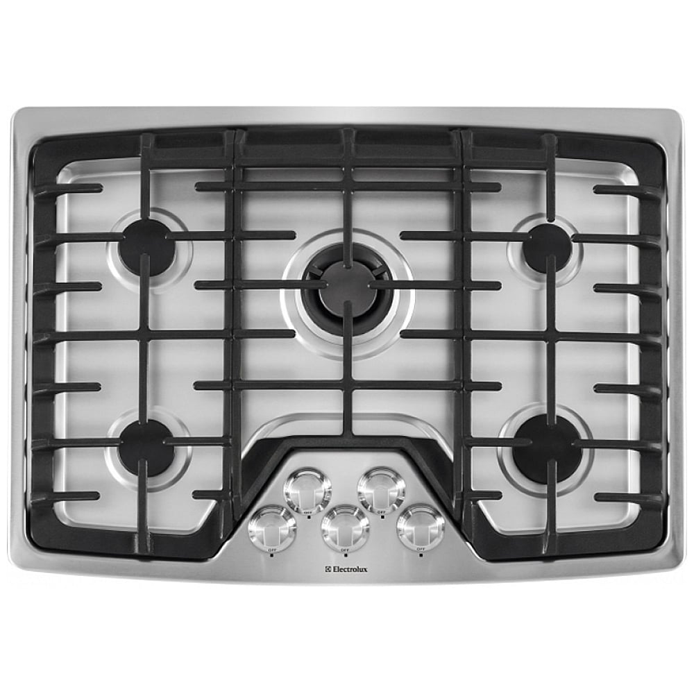 Electrolux EW30GC60PS Gas Cooktop, 30 inch Exterior Width, Gas, 5 Burners, Stainless Steel colour