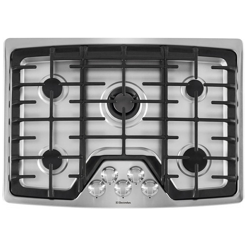 Electrolux EW30GC60PS Gas Cooktop, 30 inch Exterior Width, Gas, 5 Burners, Stainless Steel colour