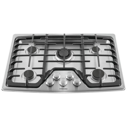 Electrolux EW30GC60PS Gas Cooktop, 30 inch Exterior Width, Gas, 5 Burners, Stainless Steel colour