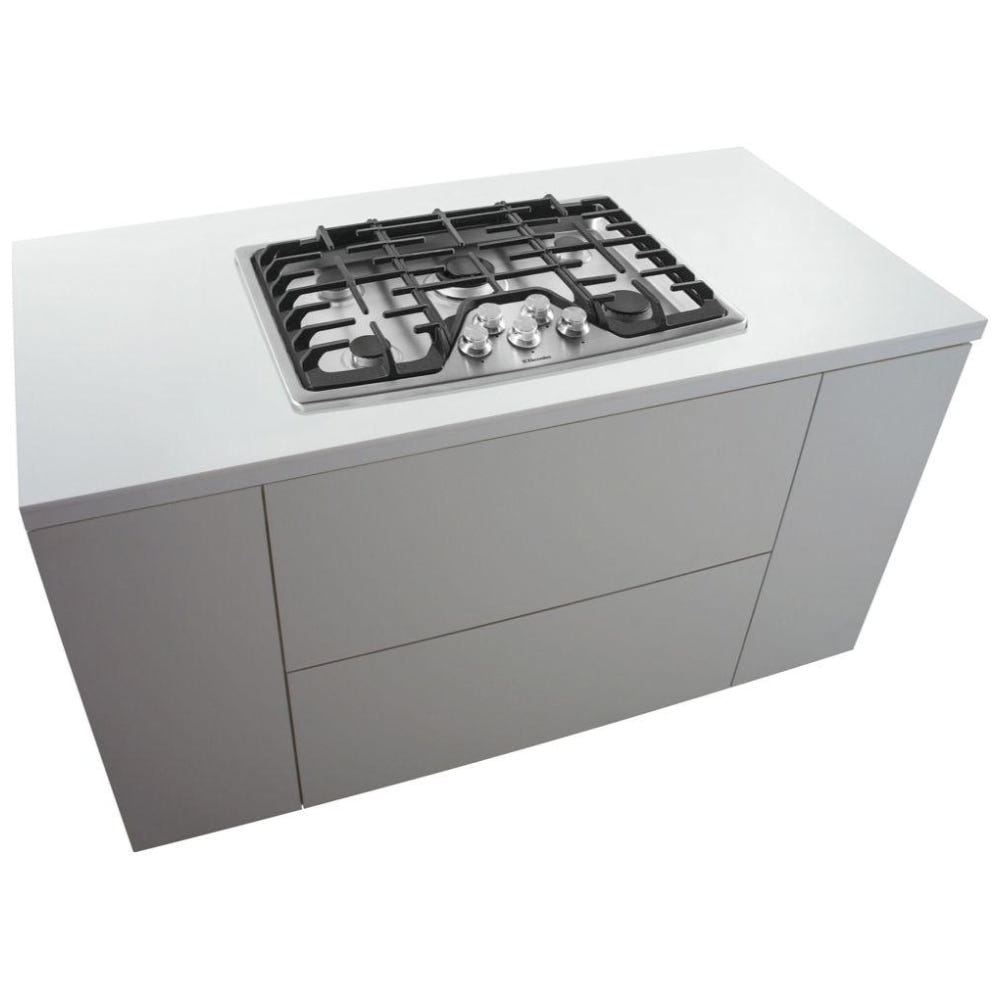 Electrolux EW30GC60PS Gas Cooktop, 30 inch Exterior Width, Gas, 5 Burners, Stainless Steel colour