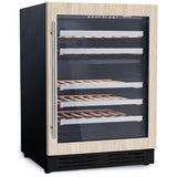 Elica EWS52PR1 Wine Cooler Under Counter Wine Refrigeration, 24 inch Width, Custom Panel Ready, 4.8 cu. ft. Capacity, 16 Wine Bottle Capacity, Panel Ready